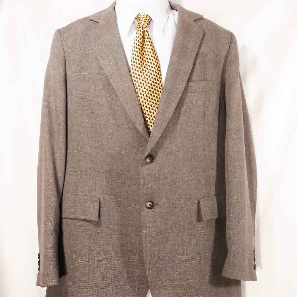 Mens Glen Check Pattern Sport Coat Blazer Jacket
